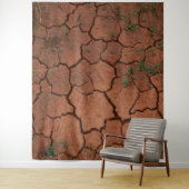 乾いたひび割れた地面 タペストリー (インサイチュ)
