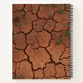 乾いたひび割れた地面 ノートブック (裏面)