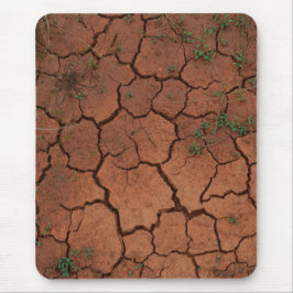 乾いたひび割れた地面 マウスパッド