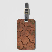 乾いたひび割れた地面 ラゲッジタグ (正面縦)
