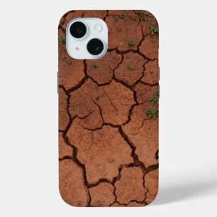 乾いたひび割れた地面 iPhone 15ケース