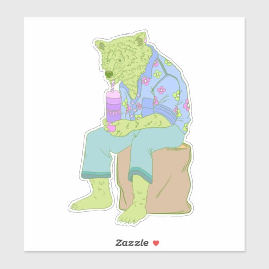 乾いたクマ シール (シート)