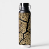 乾いた土地ひび割れた地球の干カッコいいばつ名前 ウォーターボトル (正面)