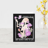 乾いた骨が生き返る キリスト教聖書 エゼキエル書 カード (黄色い花)