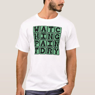 乾い絵を描た、非常に退屈な様子を眺める Tシャツ