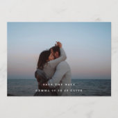 乾エレガントフローラ水彩画結婚像 セーブザデート (正面)