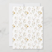 乾エレガント乾野花パンパブライダルシャワー 招待状 (裏面)