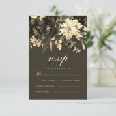 乾エレガント素朴フローラ茶 出欠カード (スタンド正面)