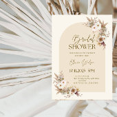 乾エレガント花ブライダルシャワーパーティー 招待状