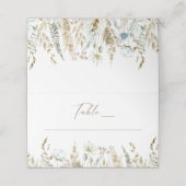 乾エレガント葉の水結婚色 プレイスカード (外部開封)