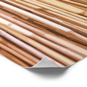 乾シンプルいた竹のアートワーク |ポスター ポスター (角)