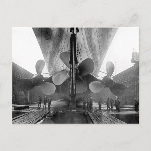 乾ドック1910年で巨大 ポストカード (正面)