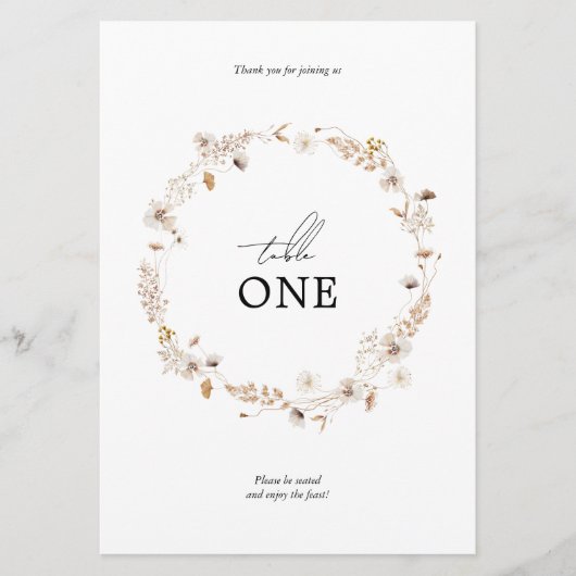 乾モダンフローラ保保リース表番号名 招待状 (正面)