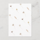 乾モダン乾野花坊の結婚詳細カード エンクロージャーカード (裏面)