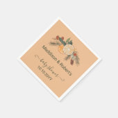 乾モダン冬柑橘系ベビーシャワー スタンダードカクテルナプキン (角)