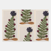 乾式プレス花の休日ラッピング紙デザイン ラッピングペーパーシート (正面)