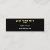 乾式壁の細い名刺 スキニー名刺 (裏面)