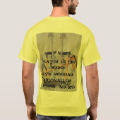 乾式壁は008、MUDDのPLAYINに用具を使います! GLYNは…懇願します Tシャツ (裏面)