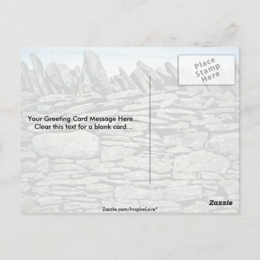 乾式石壁 ポストカード (裏面)