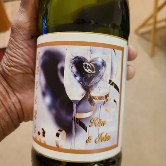 乾杯しよう!応援! スパークリングワインラベル