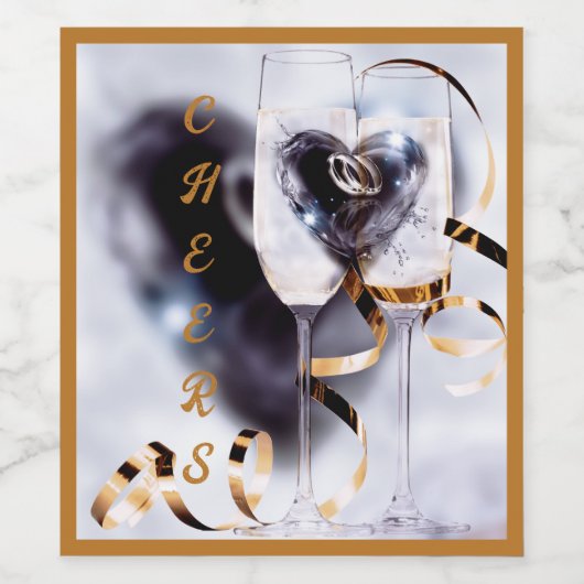 乾杯しよう！応援! ワインラベル (シングルラベル)