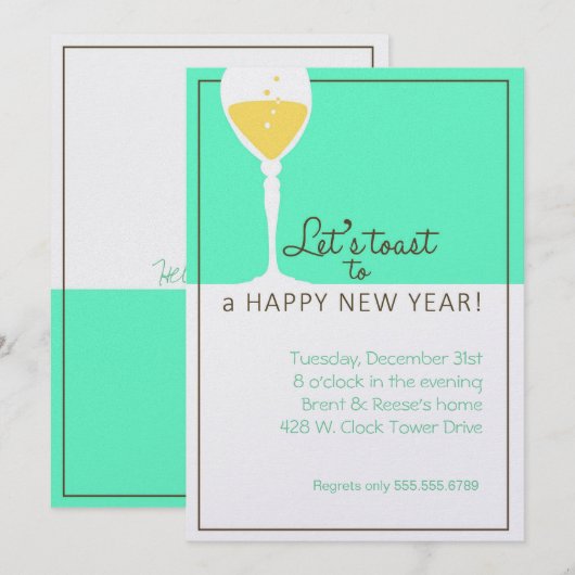 乾杯しよう 招待状 (正面/裏面)