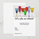 「乾杯しよう」 招待状 (正面/裏面)