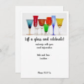 「乾杯しよう」招待状 招待状 (正面/裏面)