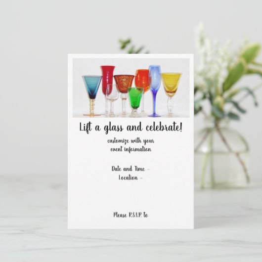 「乾杯しよう」招待状 招待状 (スタンド正面)