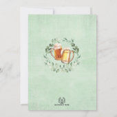 乾杯とビールで50年 大人の男の誕生日 招待状 (裏面)