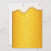 乾杯とビールのグラス 誕生日パーティー招待状 招待状 (裏面)