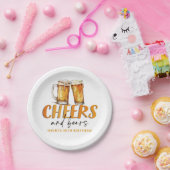 乾杯とビールのグラス 誕生日パーティー用の紙皿 ペーパープレート (パーティー)
