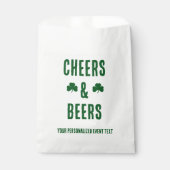 乾杯とビールのパーティーイベント フェイバーバッグ (正面)