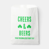 乾杯とビールのパーティーイベント フェイバーバッグ (正面)