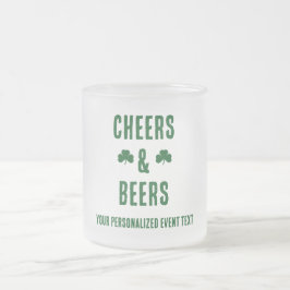 乾杯とビールのパーティーイベント フロストグラスマグカップ