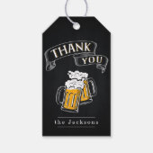 乾杯とビールの誕生日ありがとう ギフトタグ (正面)