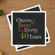 乾杯とビール メリー40歳 クリスマス 誕生日