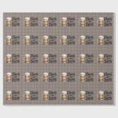 乾杯とビール 大人の誕生日パーティー ラッピングペーパー (フラット)