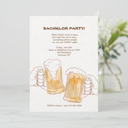 乾杯のお誘い 招待状 (スタンド正面)