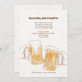 乾杯のお誘い 招待状 (正面/裏面)