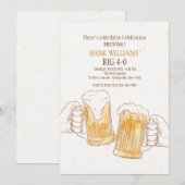 乾杯のお誘い 招待状 (正面/裏面)