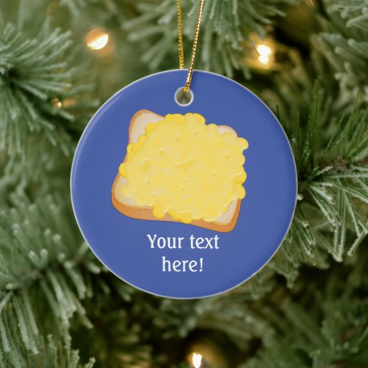 乾杯のグリルチーズこの上のあなたの独自の言葉 セラミックオーナメント (ツリー)