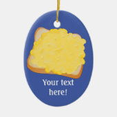 乾杯のグリルチーズこの上のあなたの独自の言葉 セラミックオーナメント (正面)