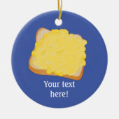 乾杯のグリルチーズこの上のあなたの独自の言葉 セラミックオーナメント (正面)