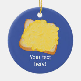 乾杯のグリルチーズこの上のあなたの独自の言葉 セラミックオーナメント