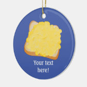 乾杯のグリルチーズこの上のあなたの独自の言葉 セラミックオーナメント (左)