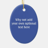 乾杯のグリルチーズこの上のあなたの独自の言葉 セラミックオーナメント (裏面)