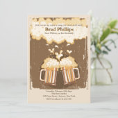 乾杯を祝うビールの招待状 招待状 (スタンド正面)