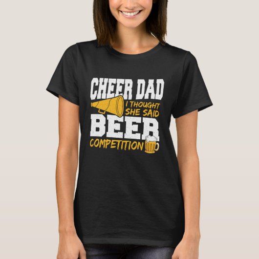 乾杯パパ、ビールと聞こえたよ大会 Tシャツ (正面)