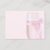 乾杯ラブ ワイングラス ボウタイ ブライダルシャワー エンクロージャーカード (裏面)